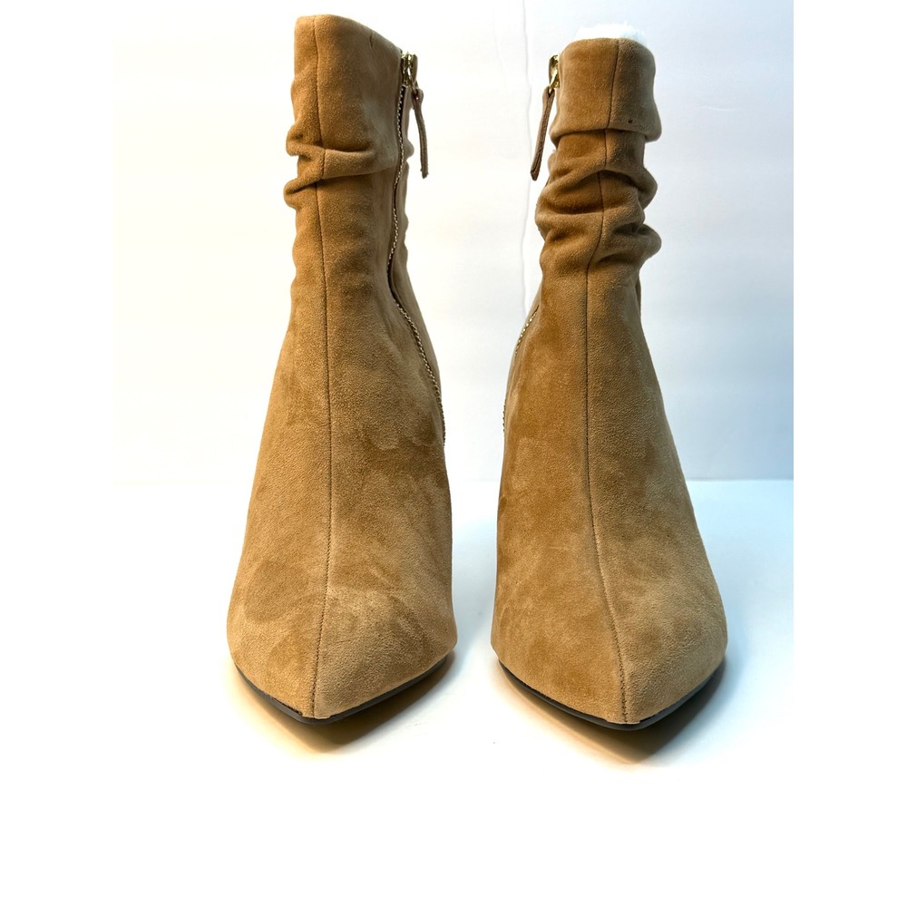 Bella Vita Danielle Leather Dress Booties Size 8M Saddle Suede Leather NWT/BOX